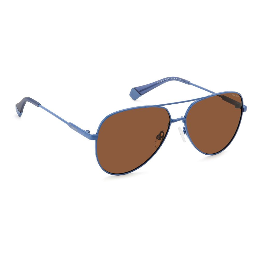 Polaroid Blue Stainless Steel Sunglasses - Luxe Marca