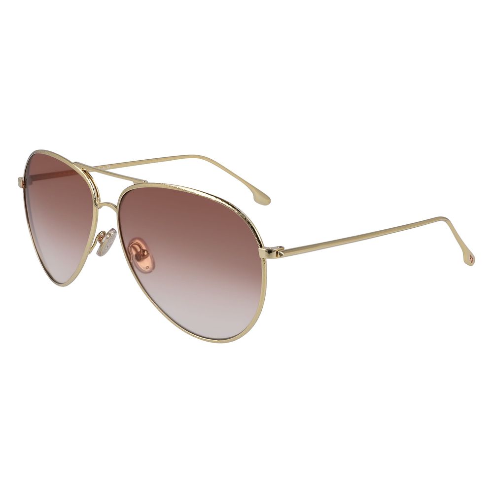 Victoria Beckham Gold Metal Sunglasses - Luxe Marca