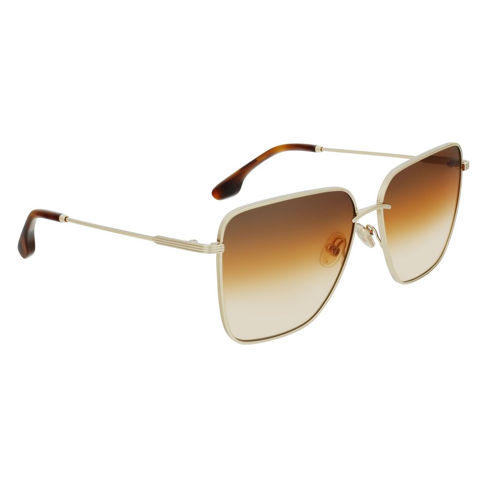 Victoria Beckham Gold Metal Sunglasses - Luxe Marca