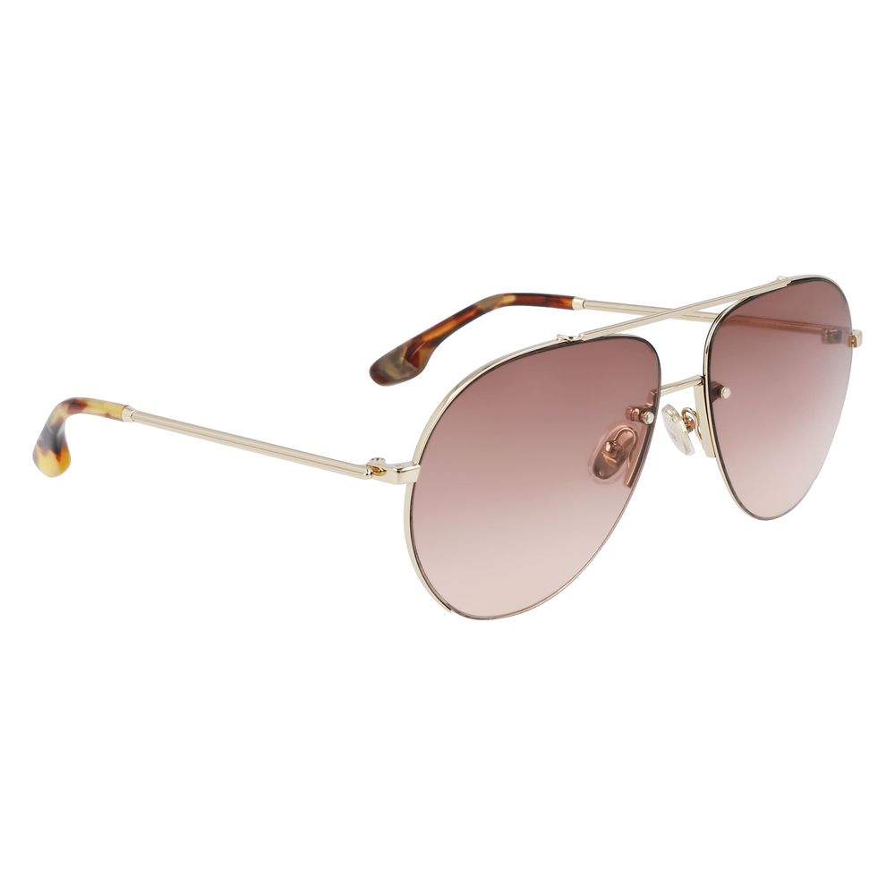 Victoria Beckham Gold Metal Sunglasses - Luxe Marca