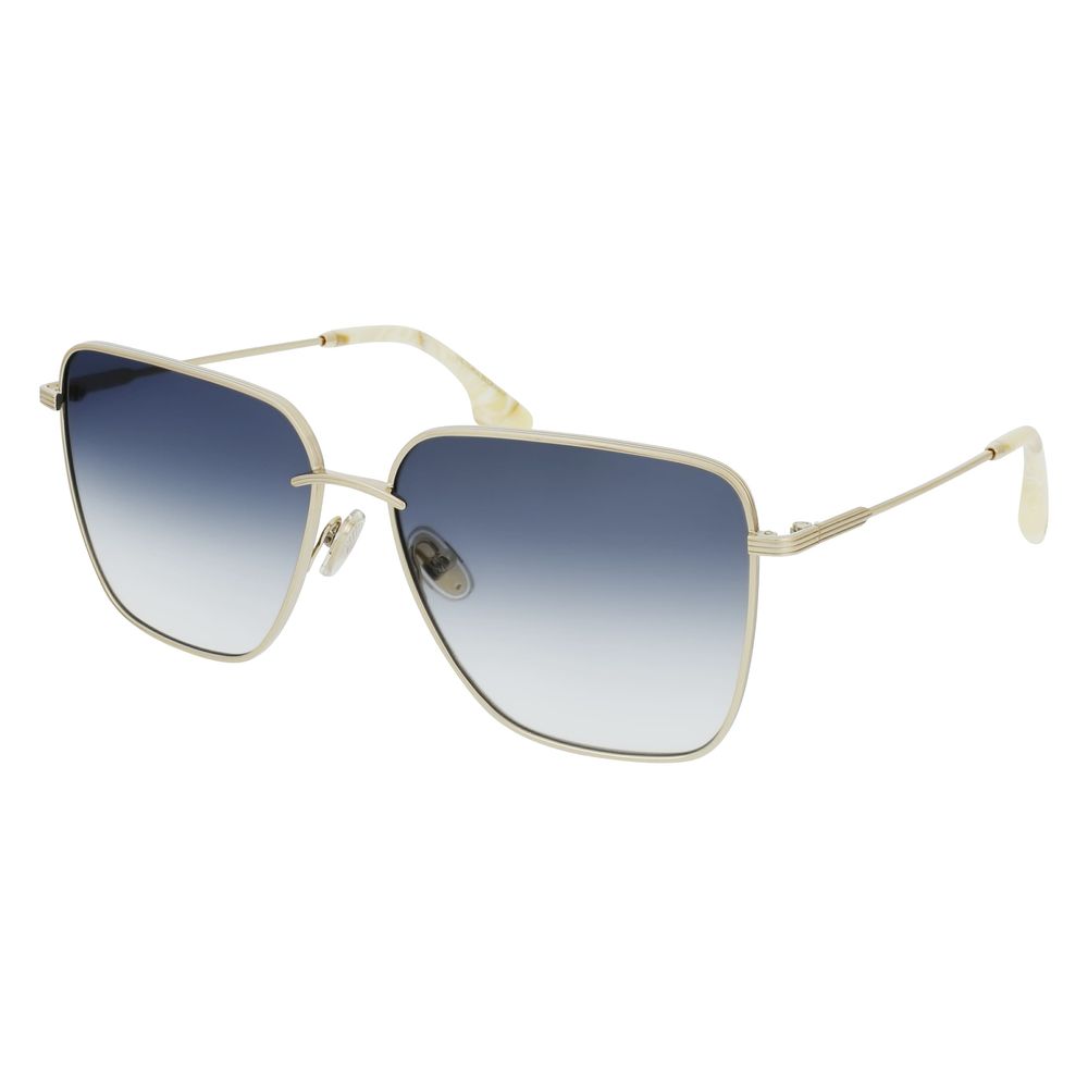 Victoria Beckham Gold Metal Sunglasses - Luxe Marca