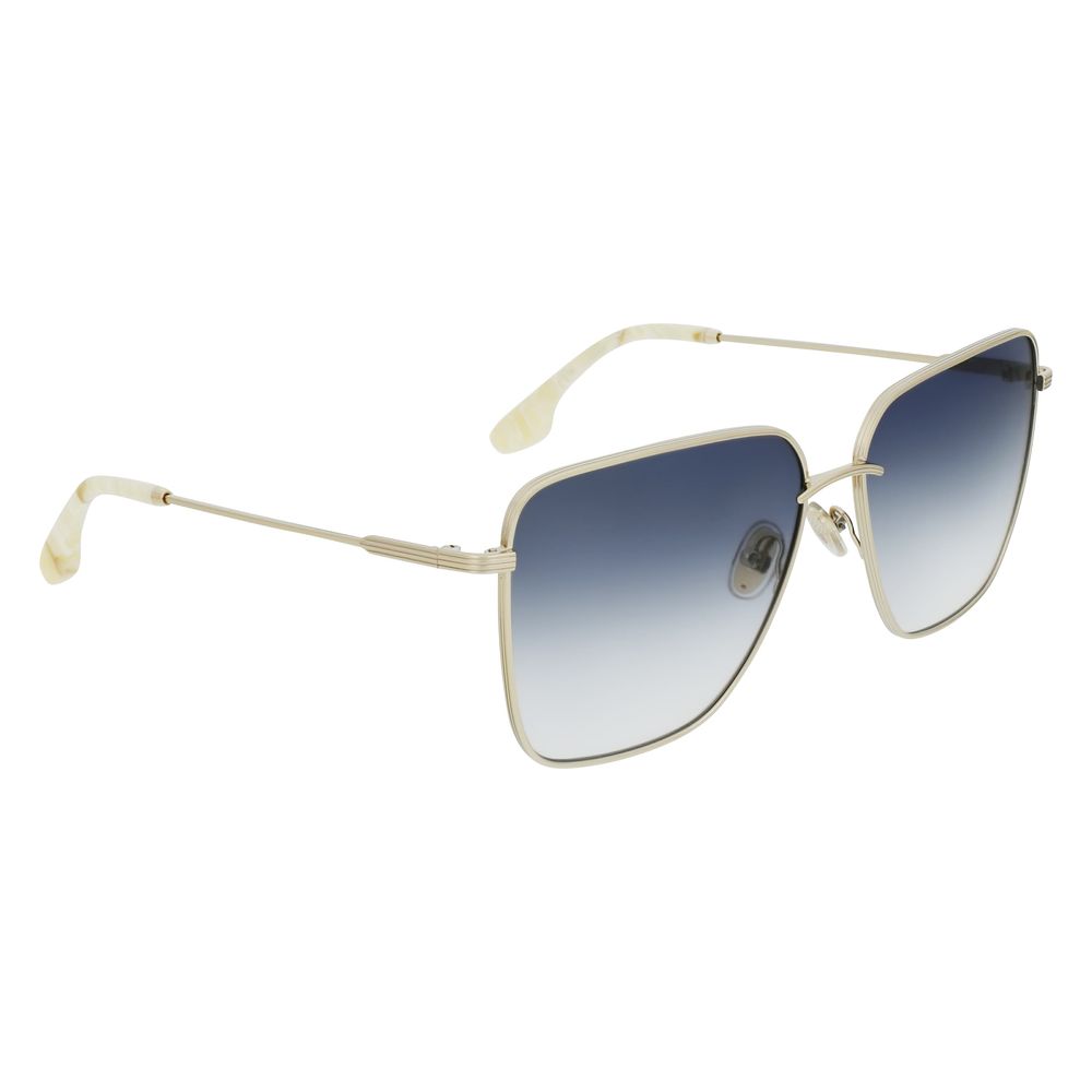 Victoria Beckham Gold Metal Sunglasses - Luxe Marca