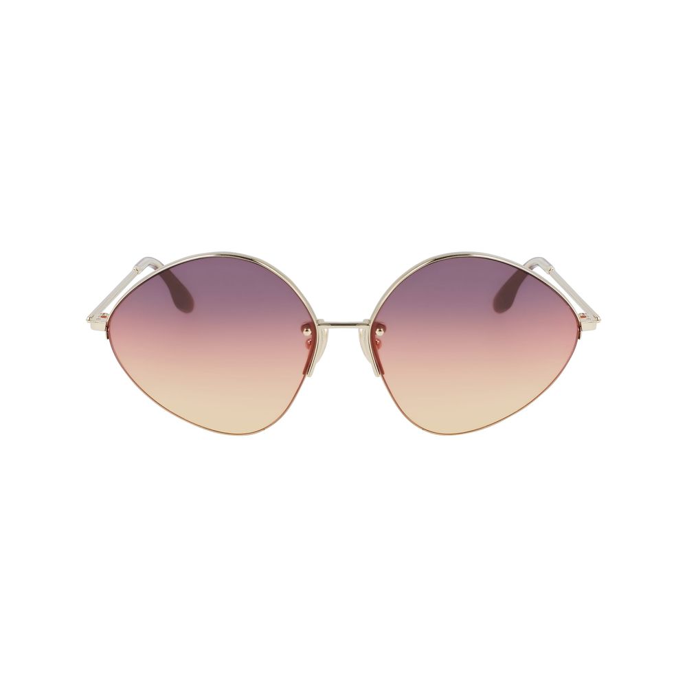 Victoria Beckham Gold Metal Sunglasses - Luxe Marca