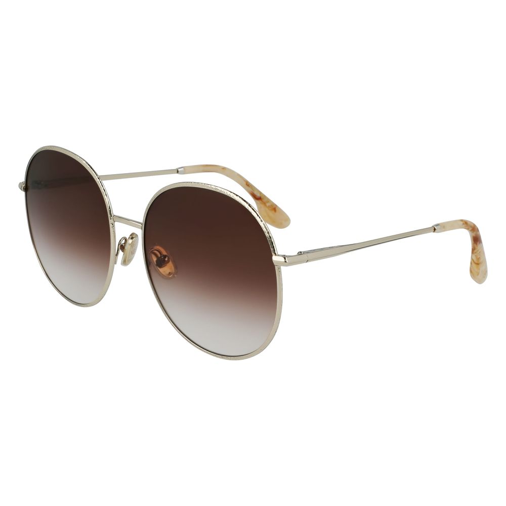 Victoria Beckham Gold Metal Sunglasses - Luxe Marca