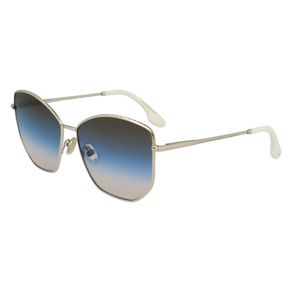 Victoria Beckham Gold Metal Sunglasses - Luxe Marca