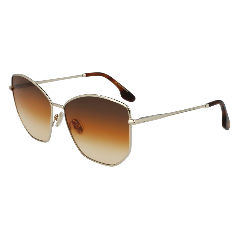 Victoria Beckham Gold Metal Sunglasses - Luxe Marca