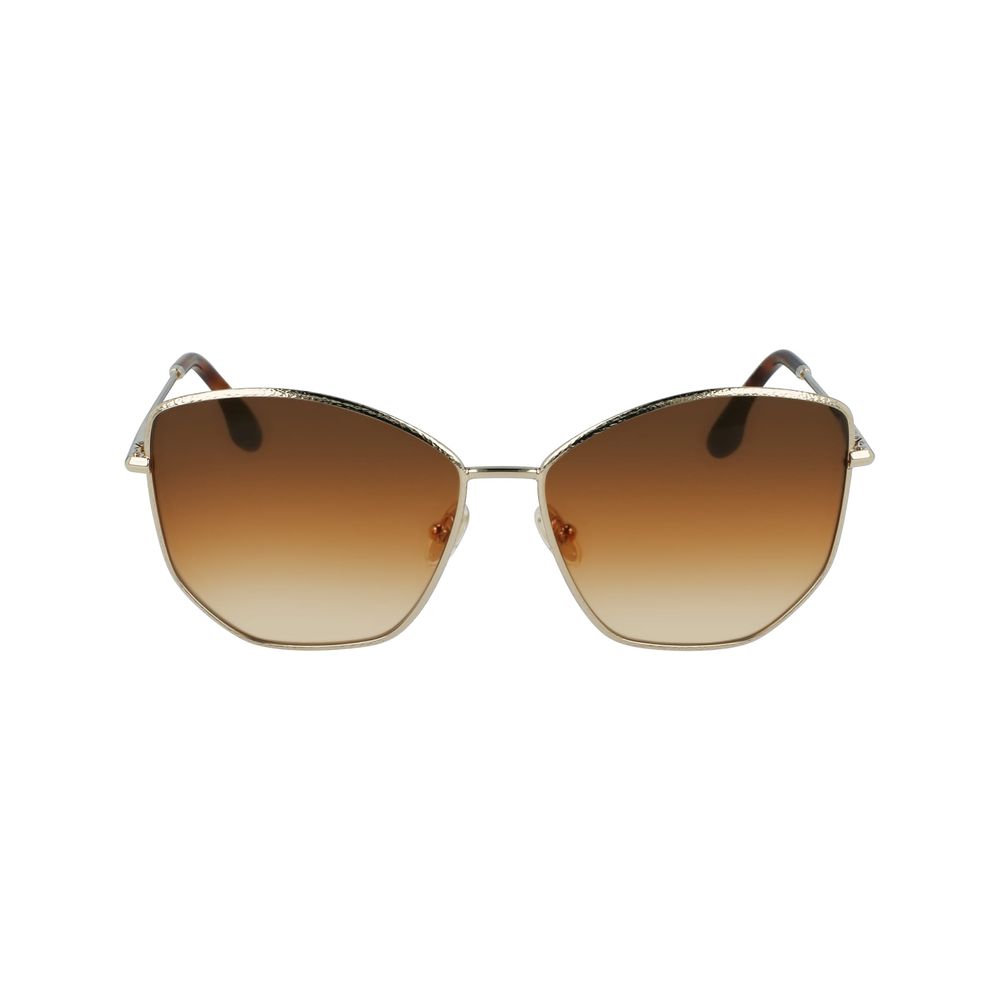 Victoria Beckham Gold Metal Sunglasses - Luxe Marca