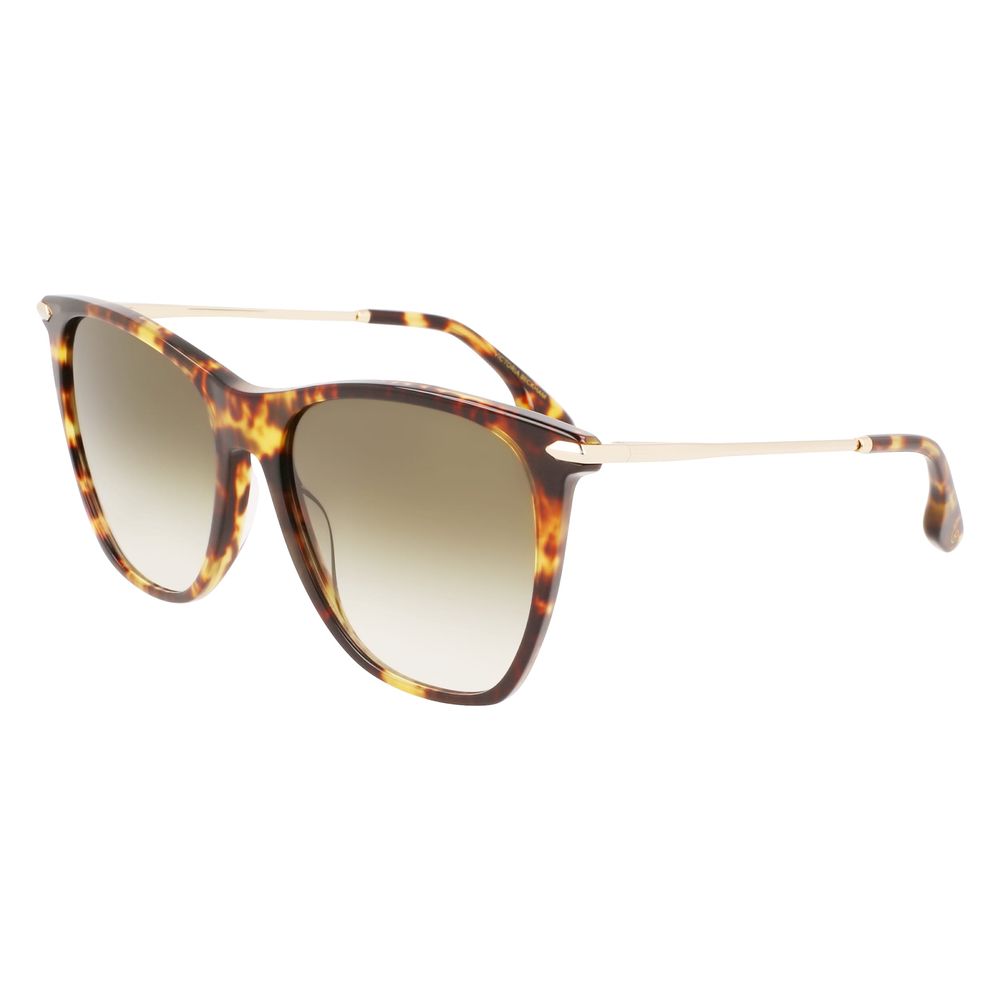 Victoria Beckham Brown Acetate Sunglasses - Luxe Marca