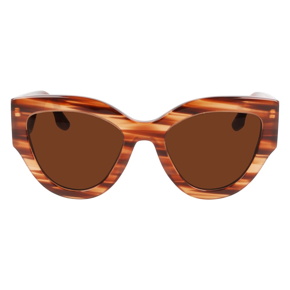 Victoria Beckham Brown Acetate Sunglasses - Luxe Marca