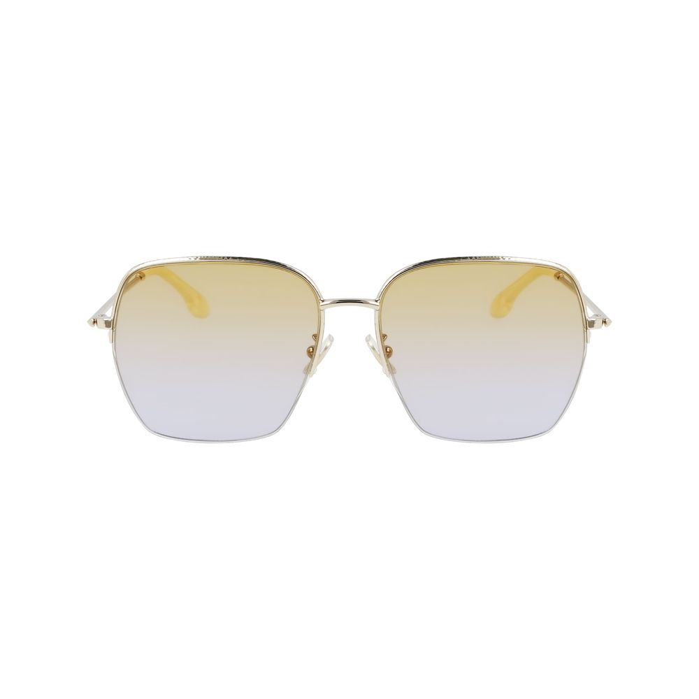 Victoria Beckham Gold Metal Sunglasses - Luxe Marca