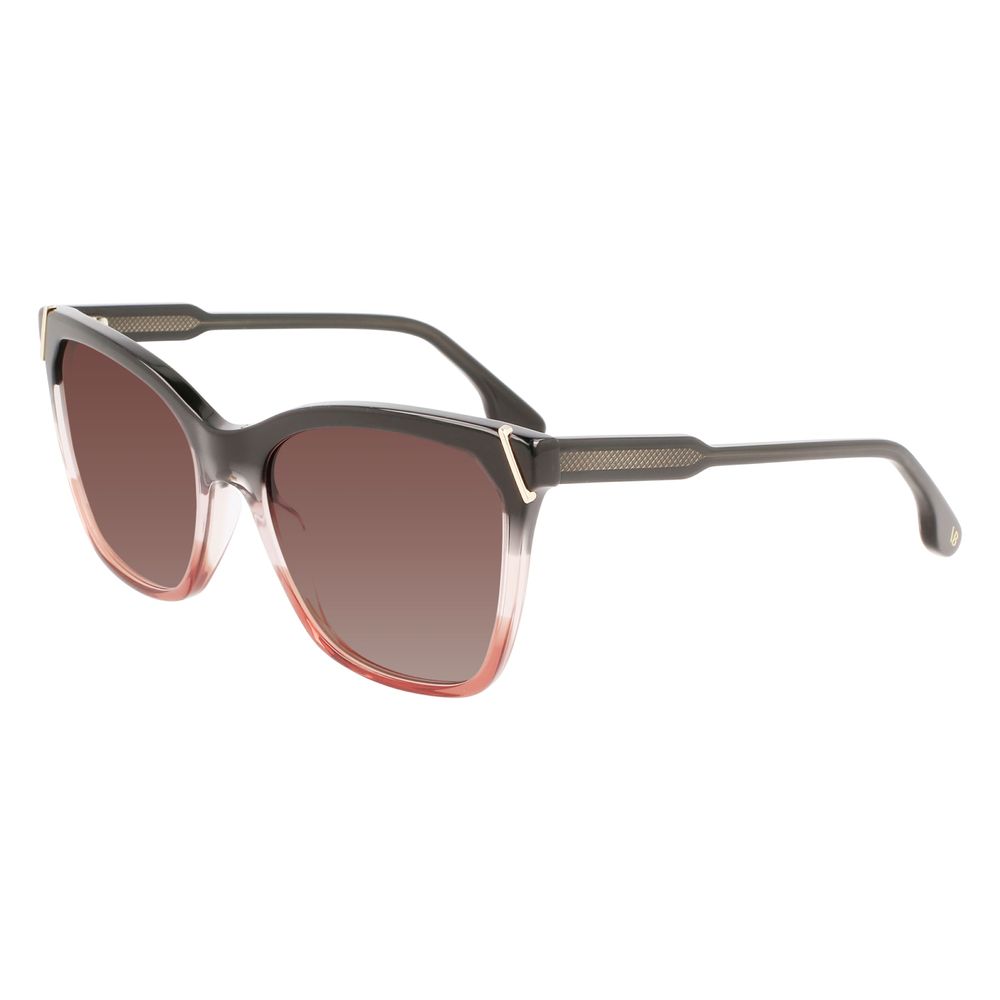 Victoria Beckham Gray Acetate Sunglasses - Luxe Marca