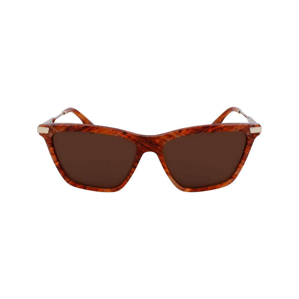 Victoria Beckham Brown Acetate Sunglasses - Luxe Marca