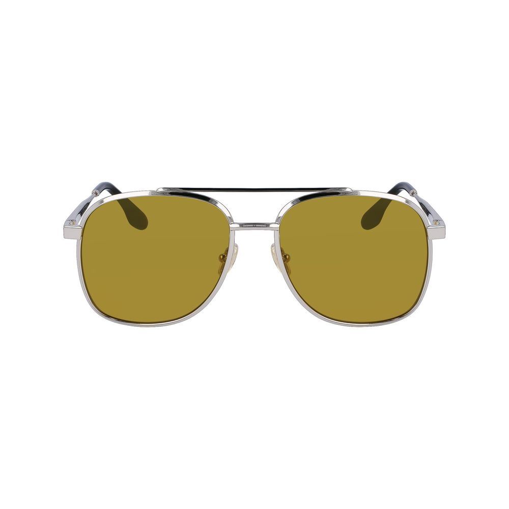 Victoria Beckham Gray Metal Sunglasses - Luxe Marca