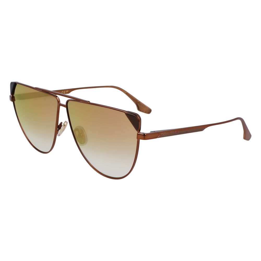 Victoria Beckham Brown Metal Sunglasses - Luxe Marca