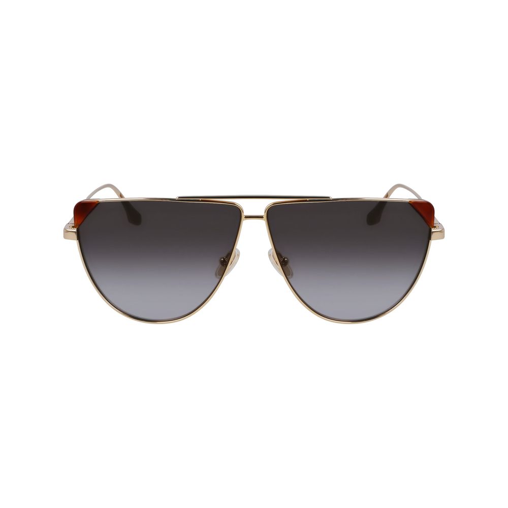 Victoria Beckham Brown Metal Sunglasses - Luxe Marca