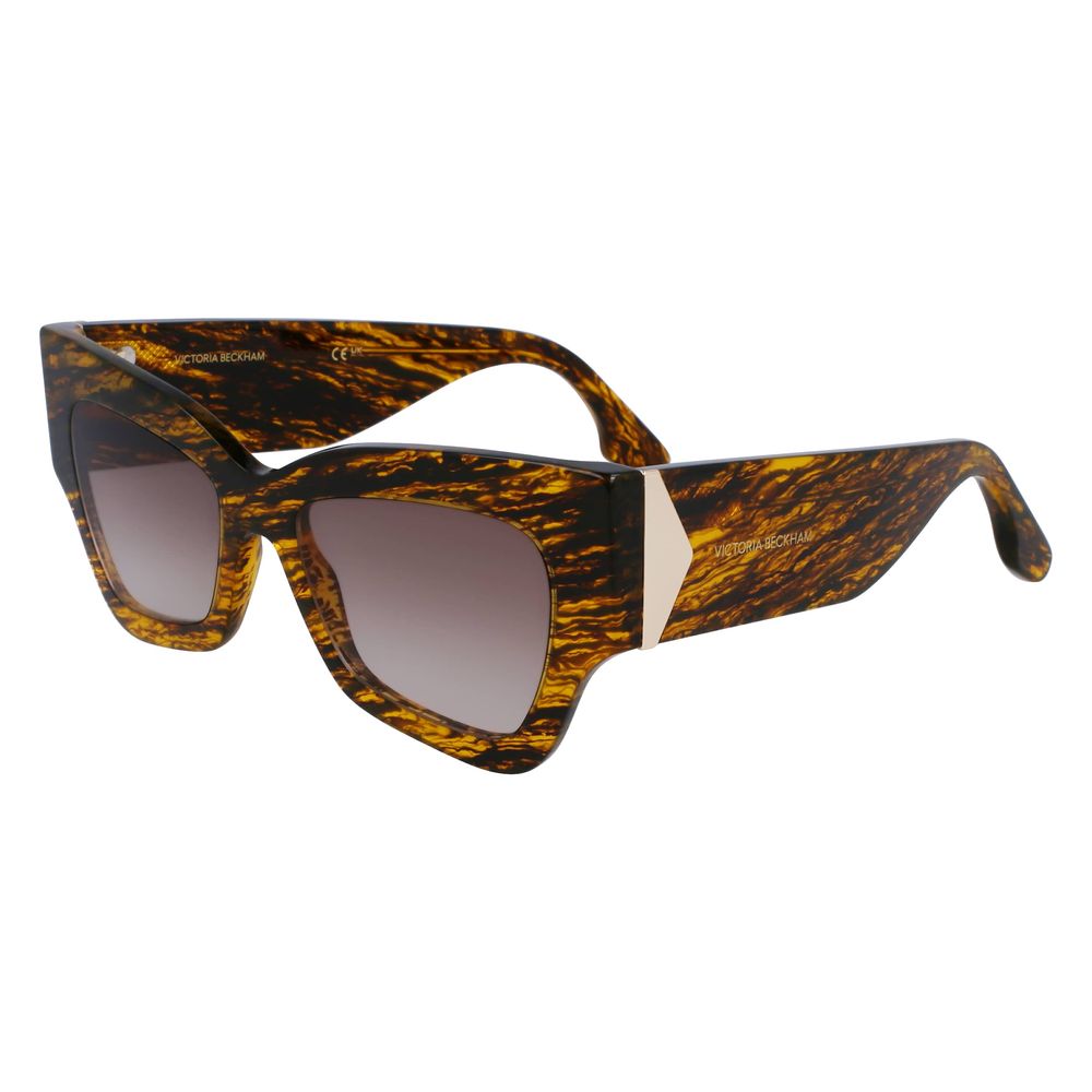 Victoria Beckham Brown Acetate Sunglasses - Luxe Marca