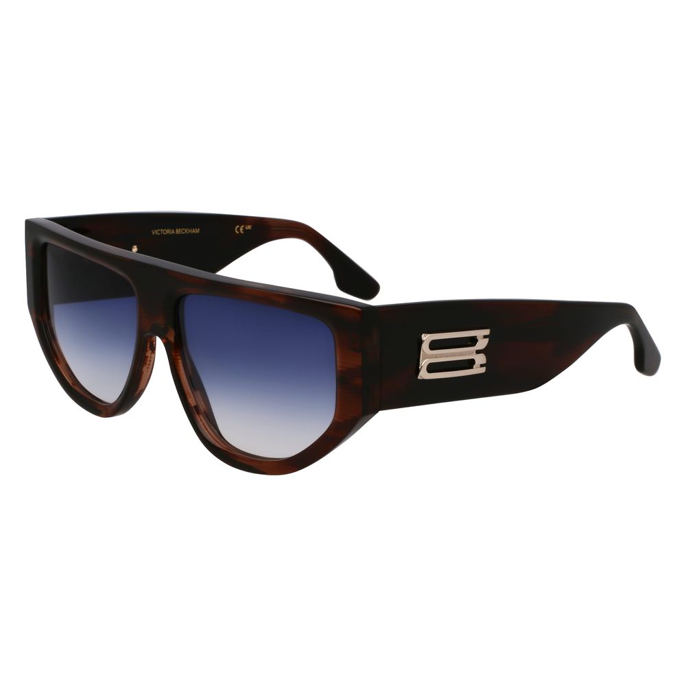Victoria Beckham Brown Acetate Sunglasses