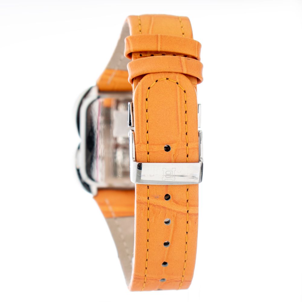 Laura Biagiotti Orange Leather Dress Watch - Luxe Marca