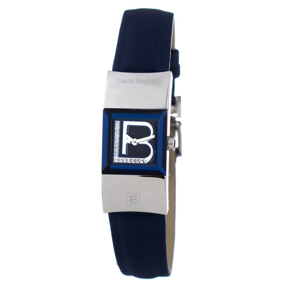 Laura Biagiotti Blue Leather Dress Watch