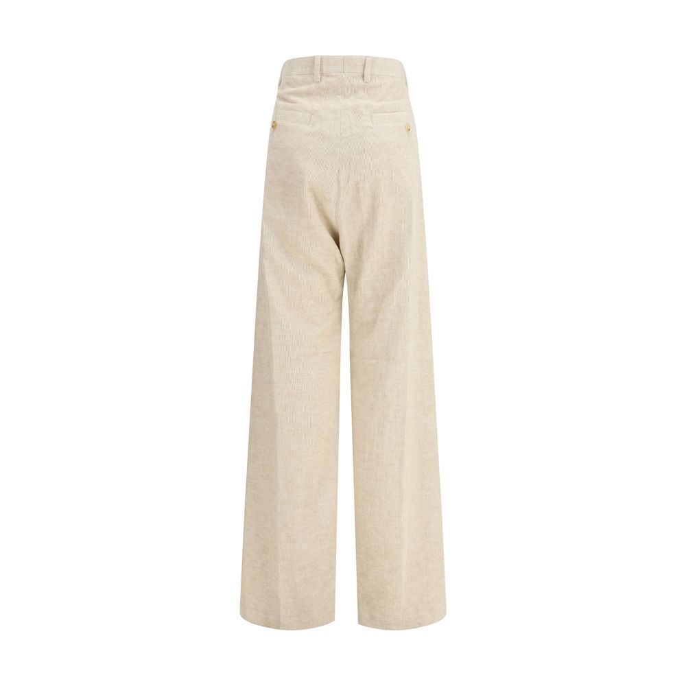 Rick Owens Beige Cotton Casual Pants