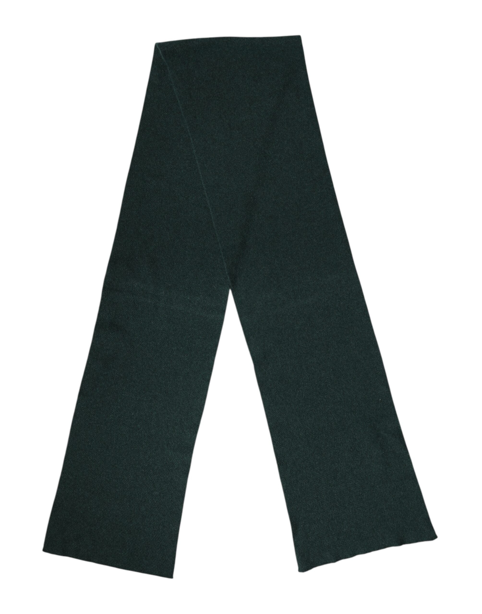 Dolce & Gabbana Green Cashmere Knitted Neck Wrap Shawl Scarf - Luxe Marca