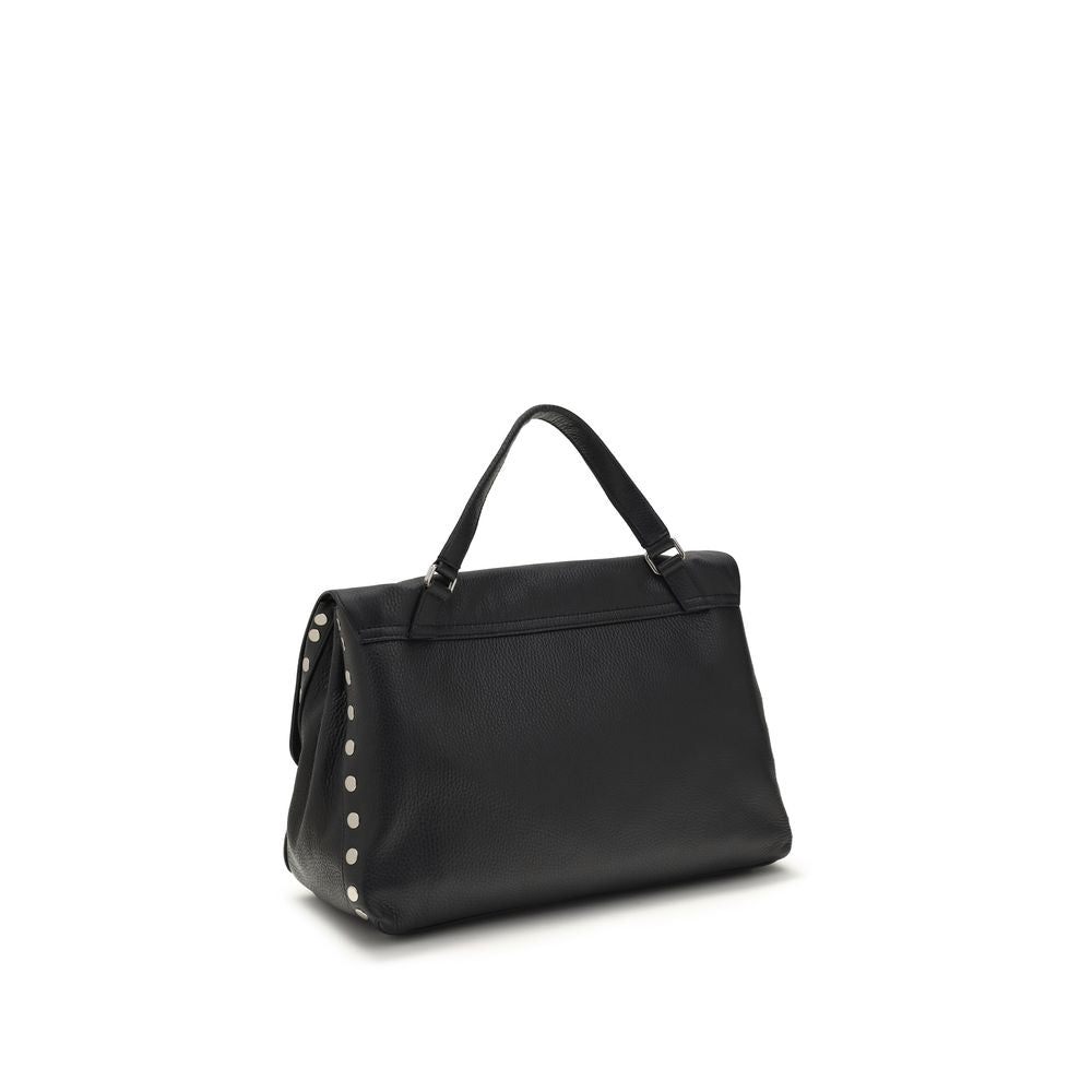 حقيبة كتف زانيلاتو بوس توروس من جلد العجل الأزرق