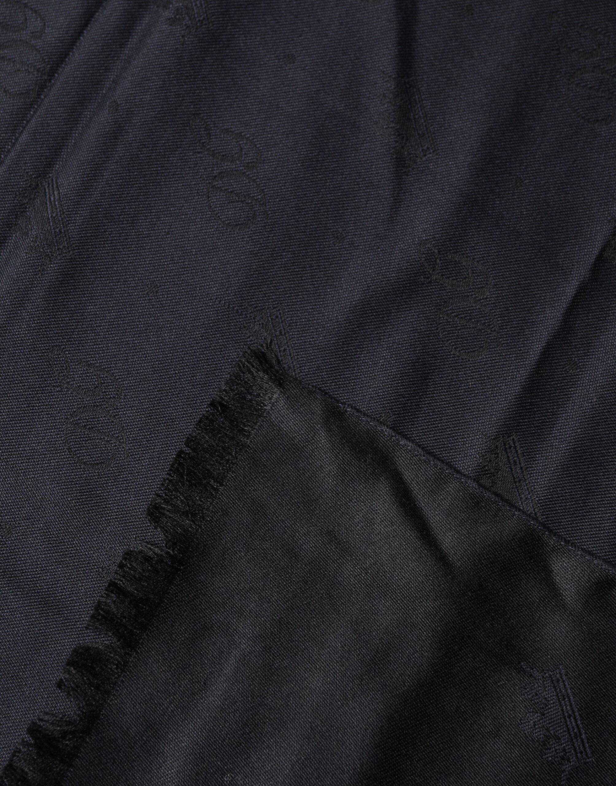 Dolce & Gabbana Black Lace Stole Silk NeckWrap Shawl Scarf - Luxe Marca