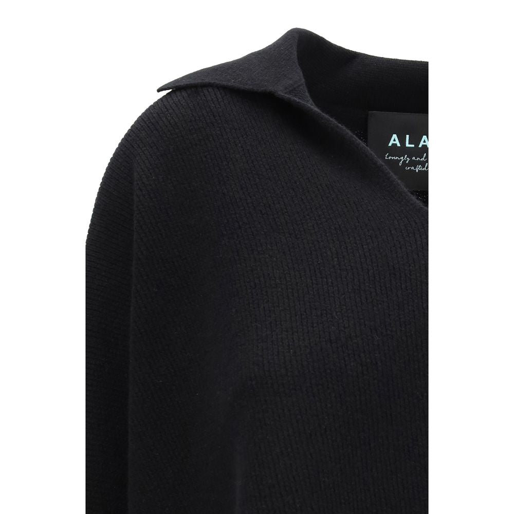 Alanui Black Cashmere Sweatshirt - Luxe Marca
