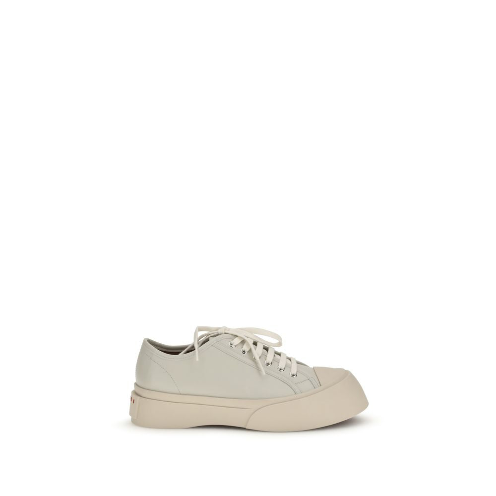 Marni White Napa Leather / Calf Bos Taurus Sneakers - Luxe Marca