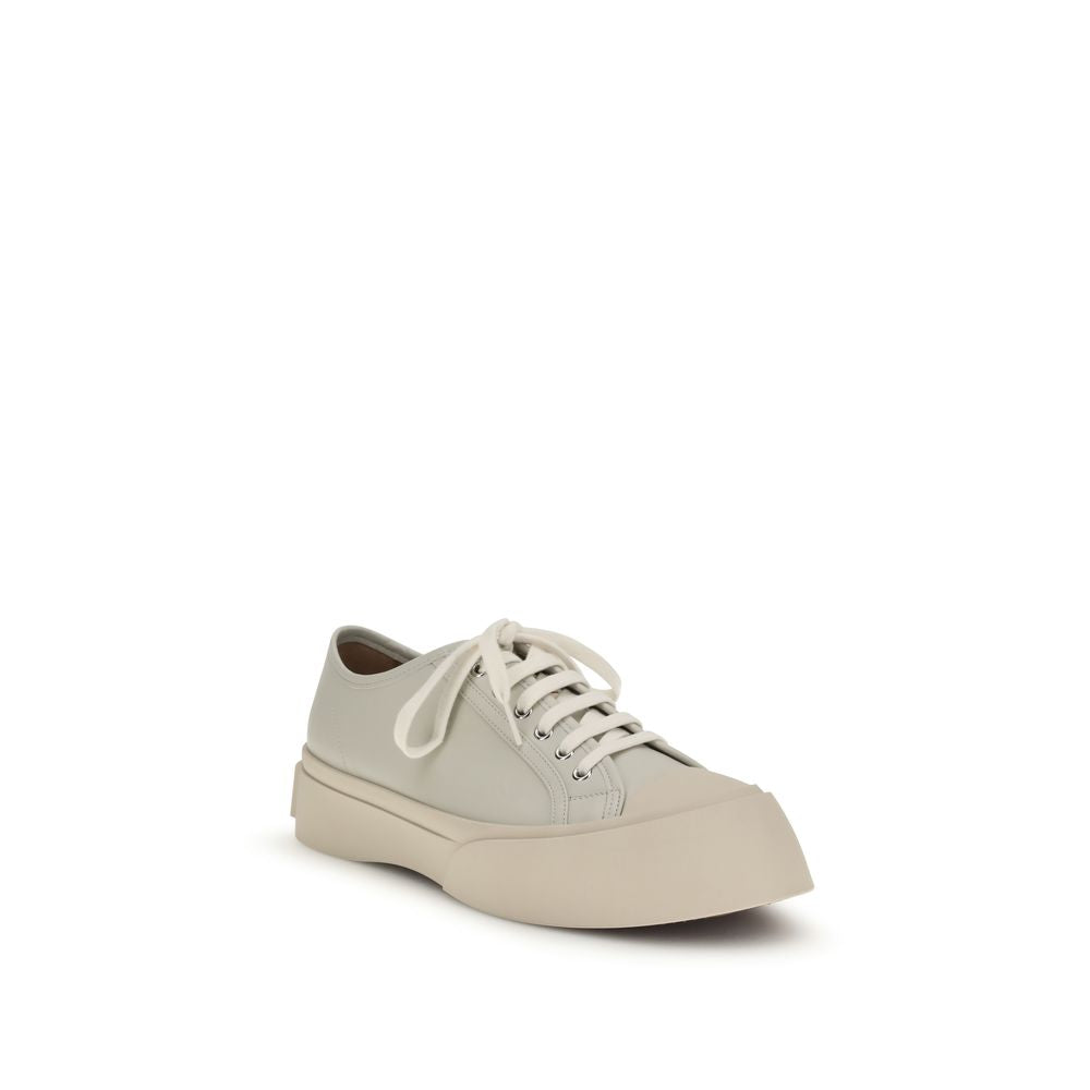 Marni White Napa Leather / Calf Bos Taurus Sneakers - Luxe Marca