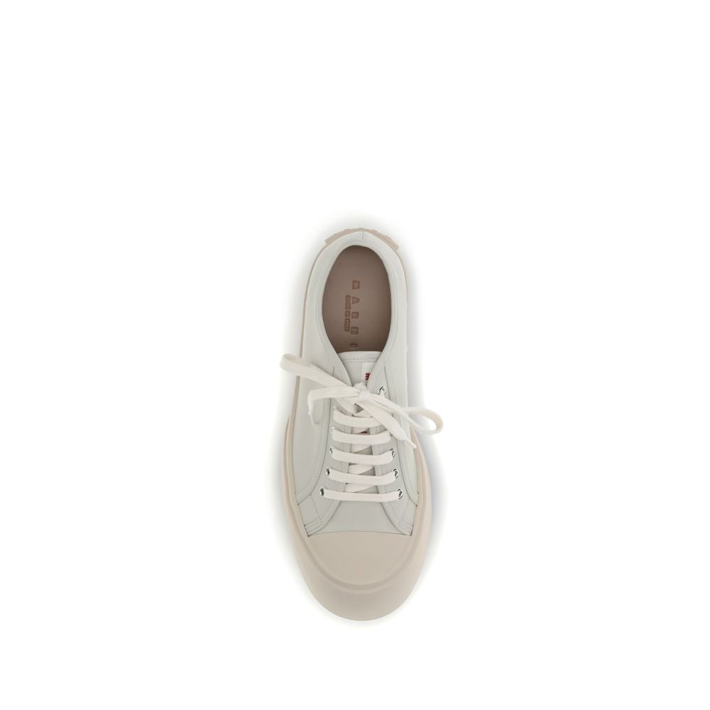 Marni White Napa Leather / Calf Bos Taurus Sneakers - Luxe Marca