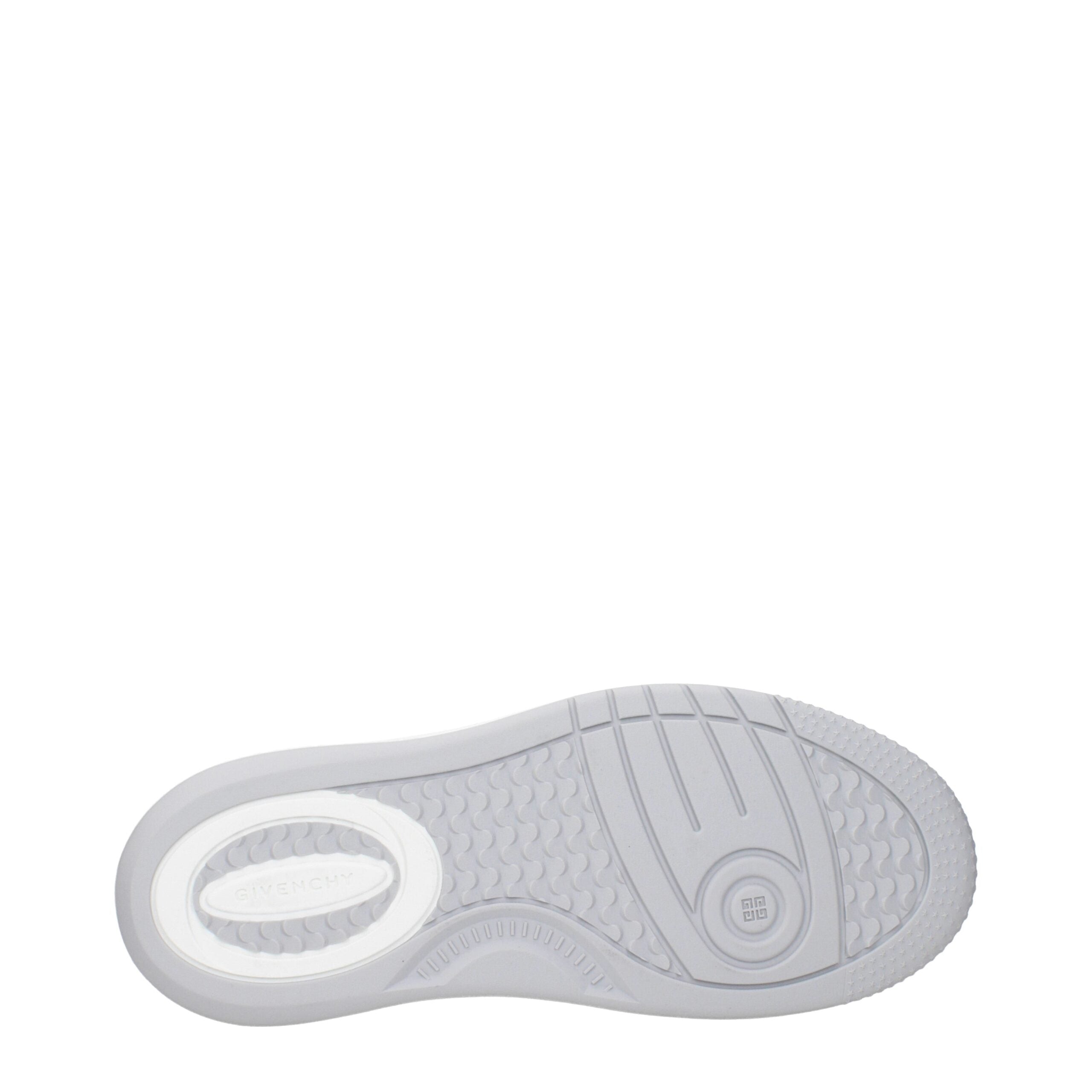 حذاء رياضي منخفض الرقبة من الجلد باللون الأبيض من جيفنشي