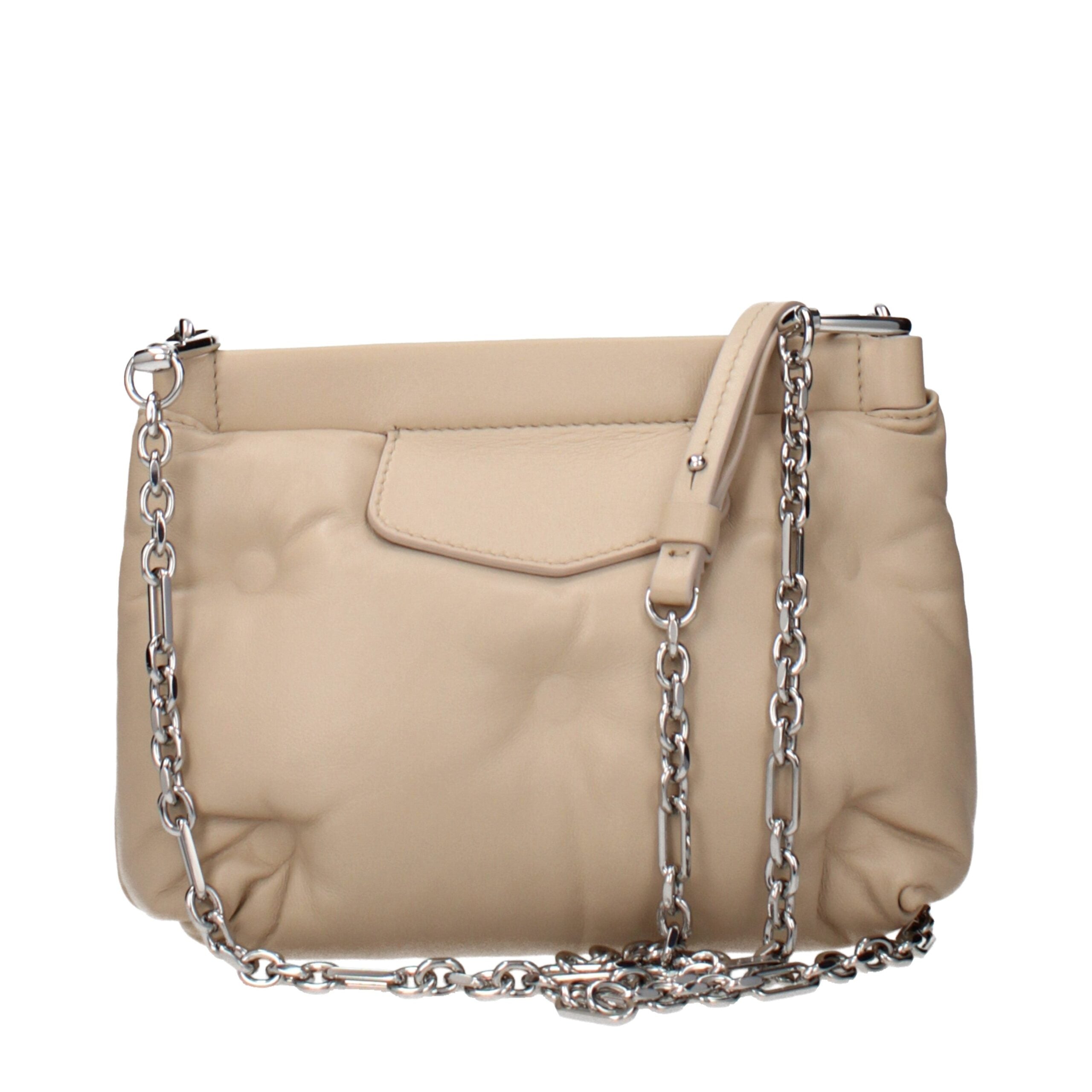 Maison Margiela Beige Leather Crossbody Bag