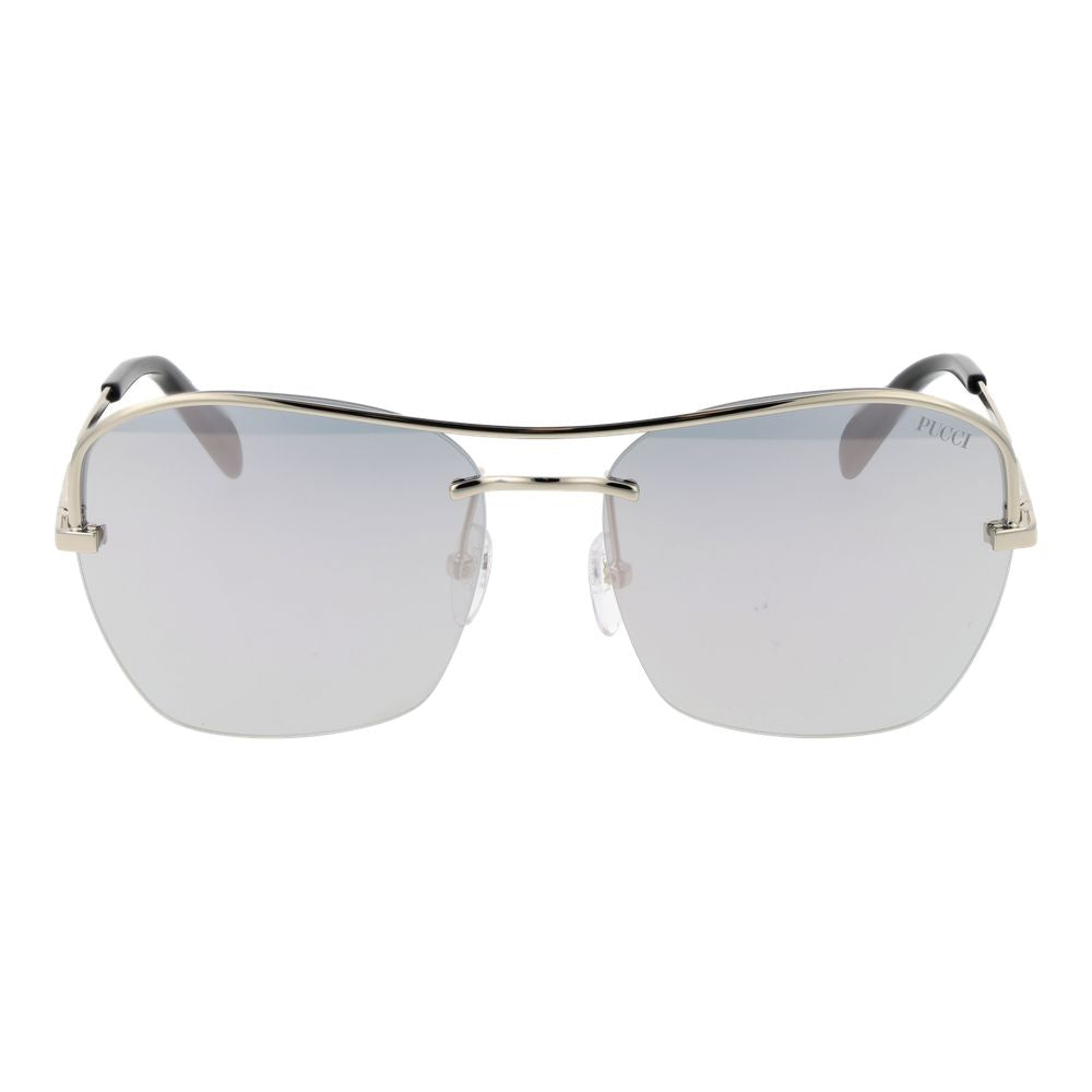 Emilio Pucci Silver Metal Sunglasses - Luxe Marca