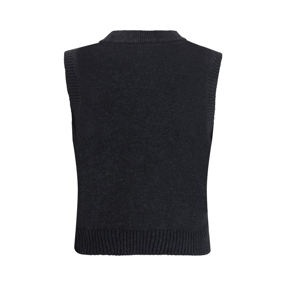 Ganni Black Wool Sweatshirt - Luxe Marca
