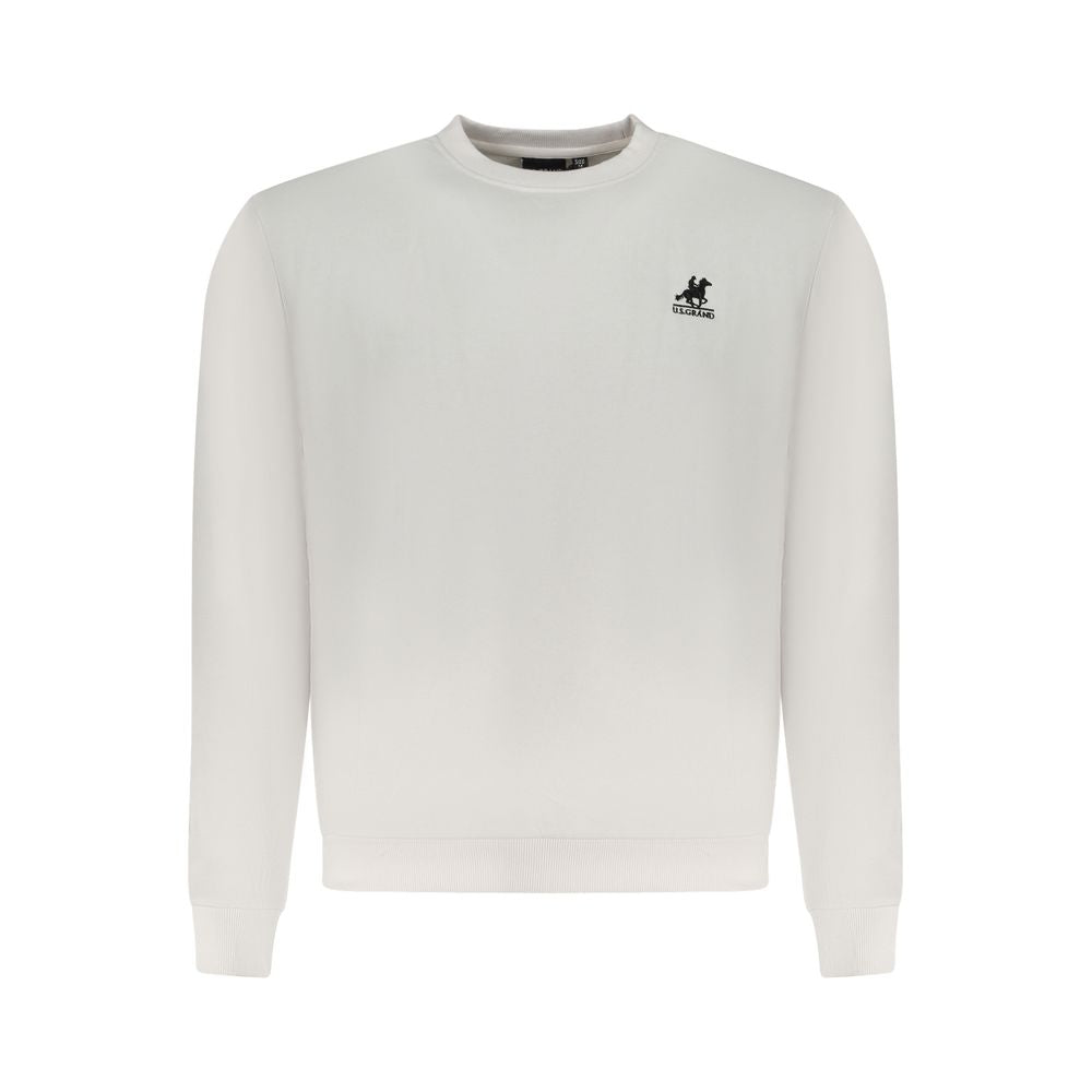 U.S. Grand Polo White Cotton Sweatshirt