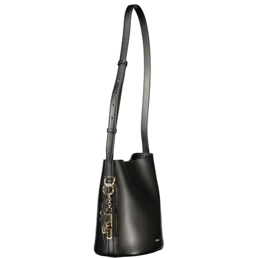 Furla Black Leather Women Handbag