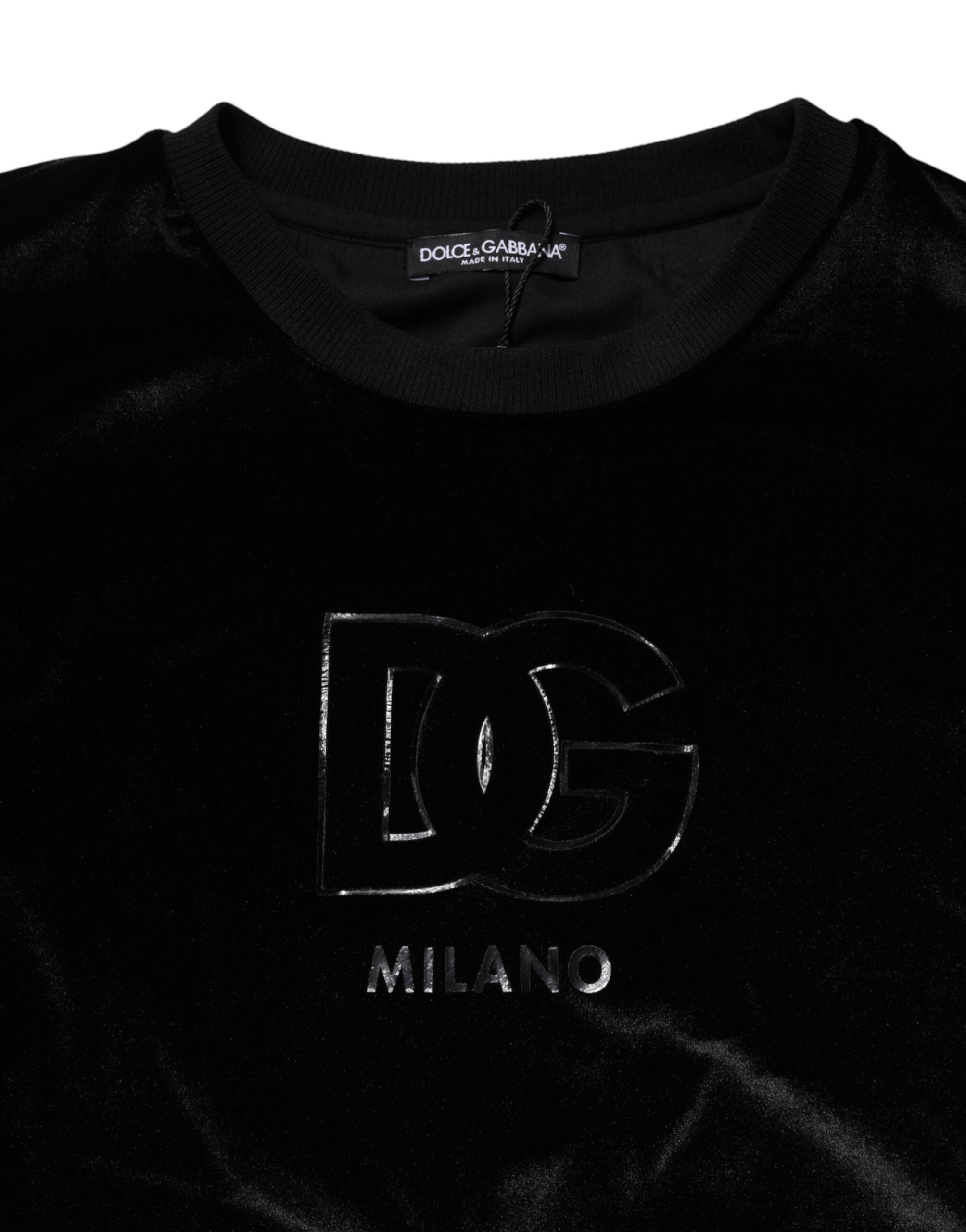 Dolce & Gabbana Black DG Logo Crew Neck Sweatshirt Sweater