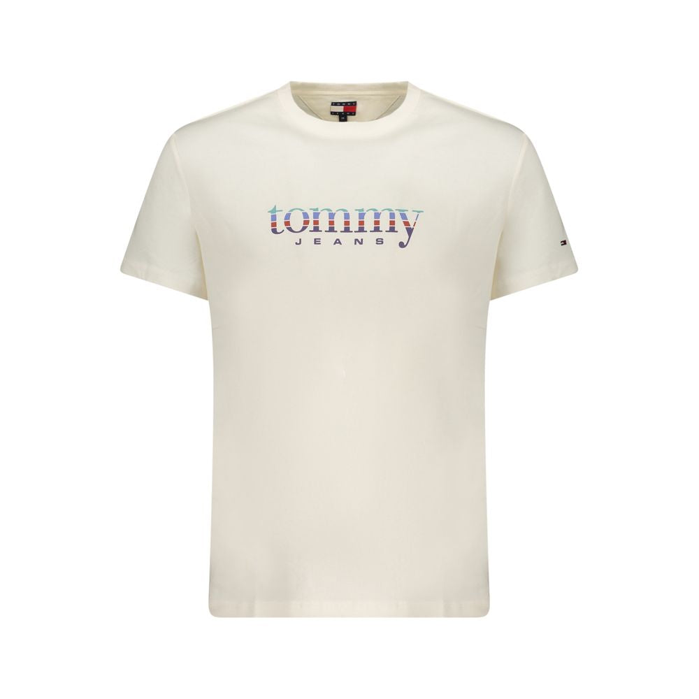 Tommy Hilfiger Bianco Cotton Men's T-Shirt