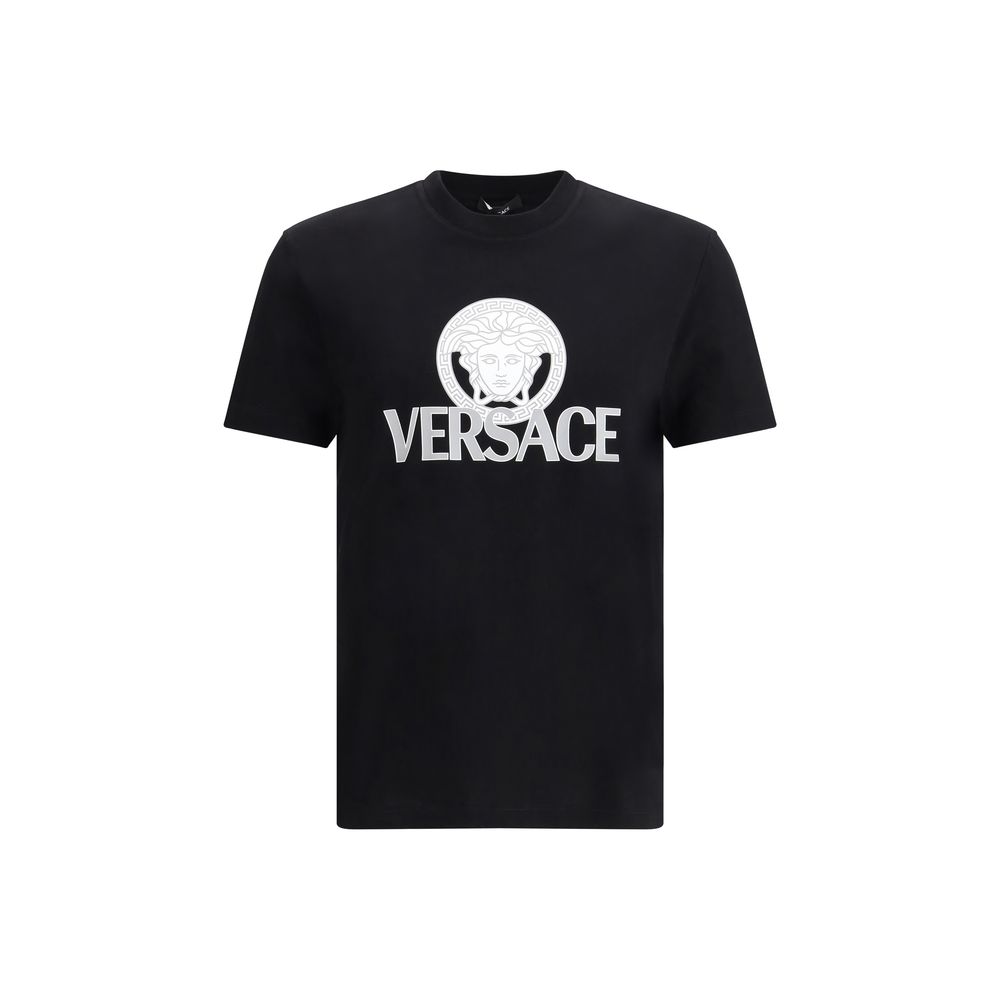 Versace Black Cotton T-Shirt - Luxe Marca