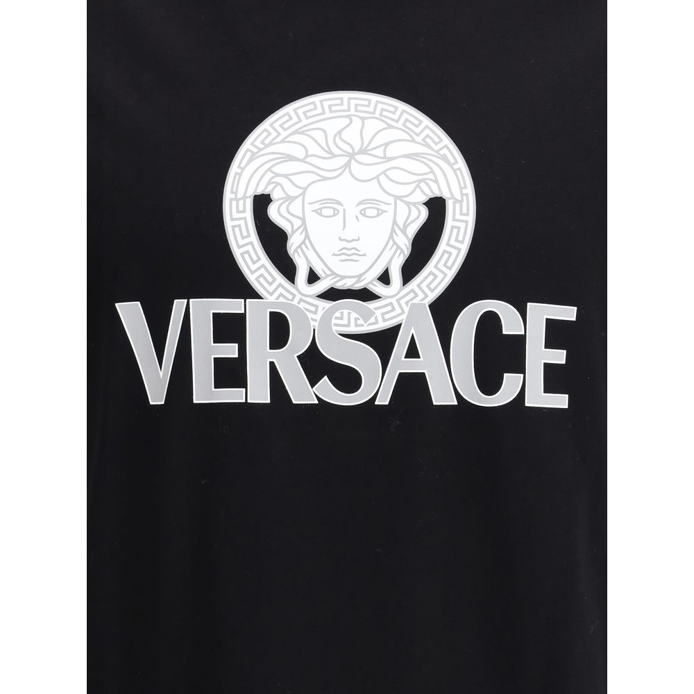 Versace Black Cotton T-Shirt - Luxe Marca