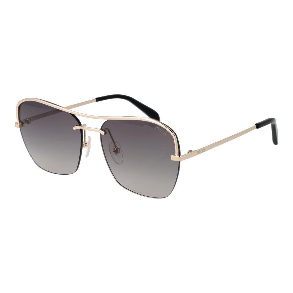 Emilio Pucci Gold Metal Sunglasses - Luxe Marca