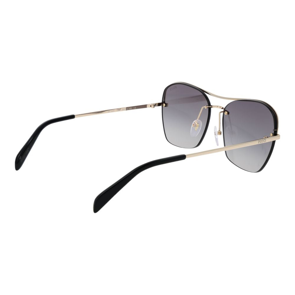 Emilio Pucci Gold Metal Sunglasses - Luxe Marca