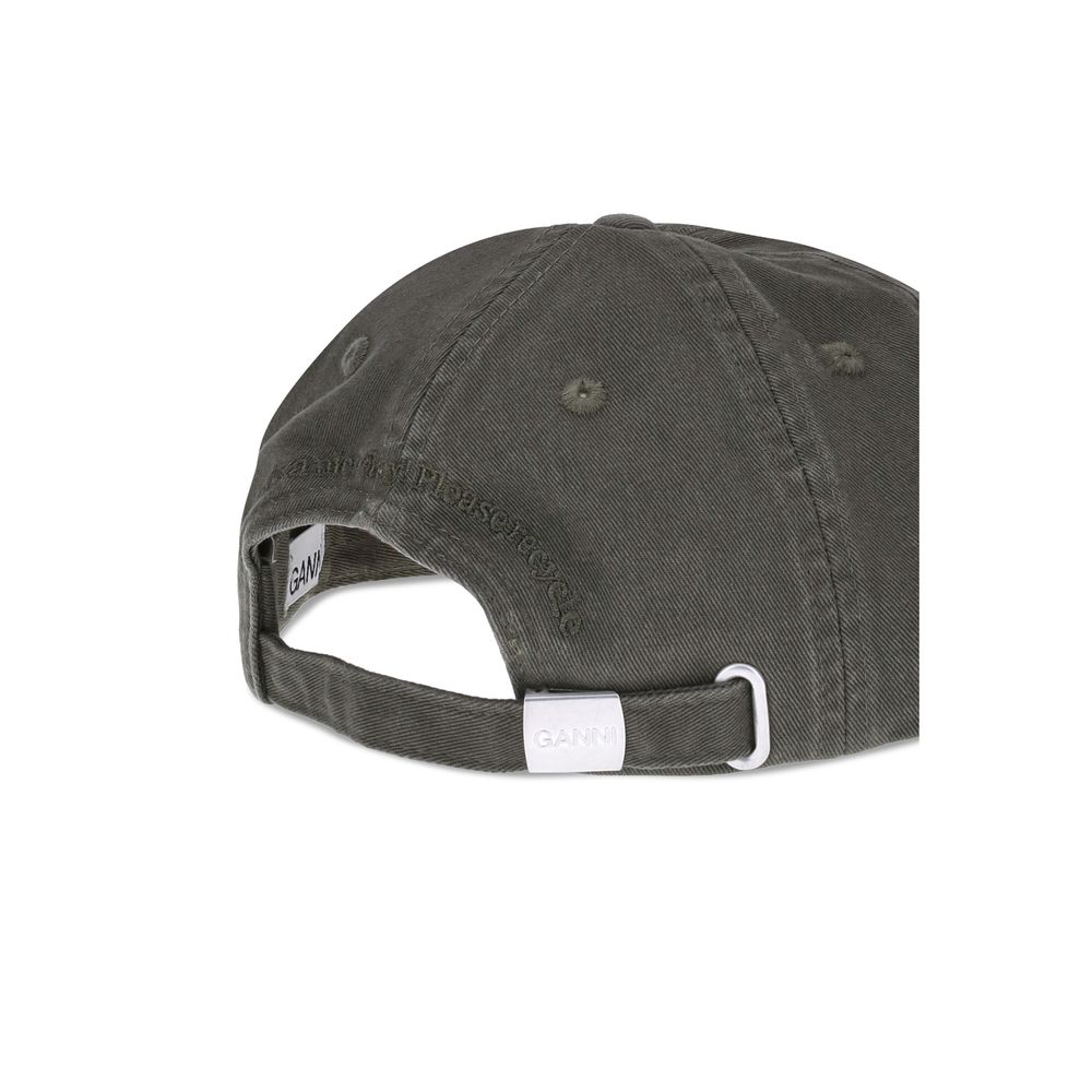 Ganni Bicolor Cotton Cap (Baseball Hat)