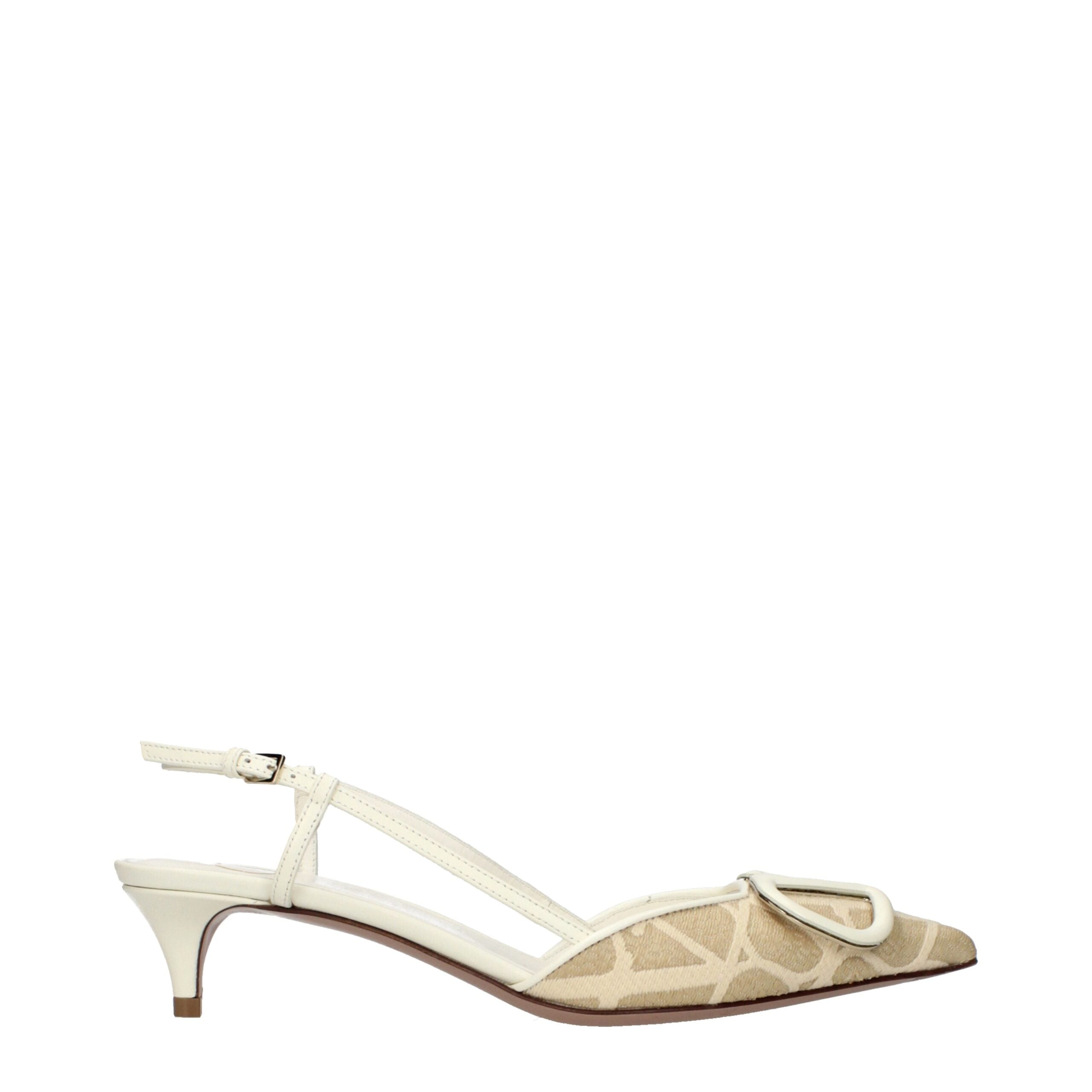 Valentino Garavani Beige Raffia Strap-On Sandals - Luxe Marca