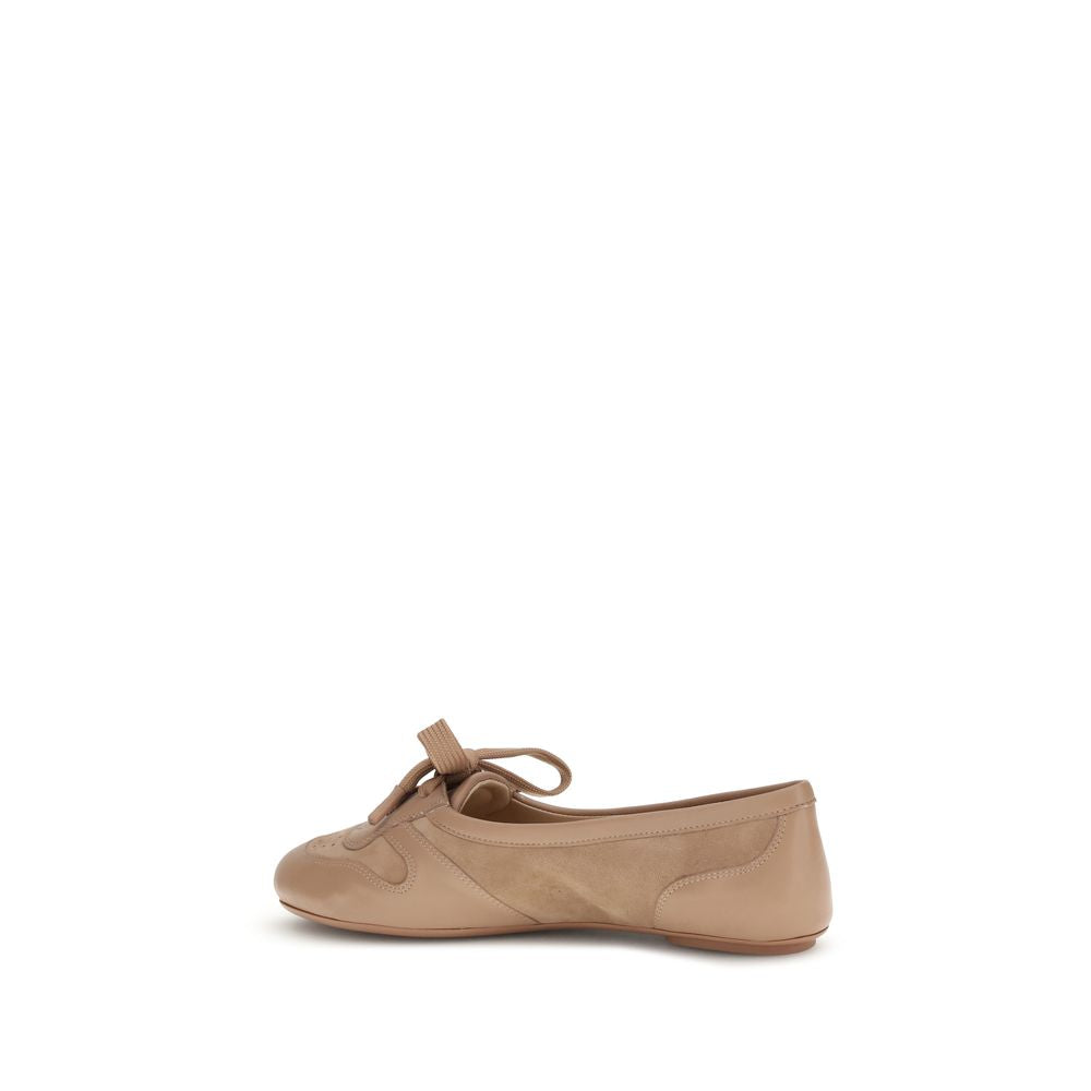 Gianvito Rossi Multicolor Calf Leather Bos Taurus Ballet Flats - Luxe Marca