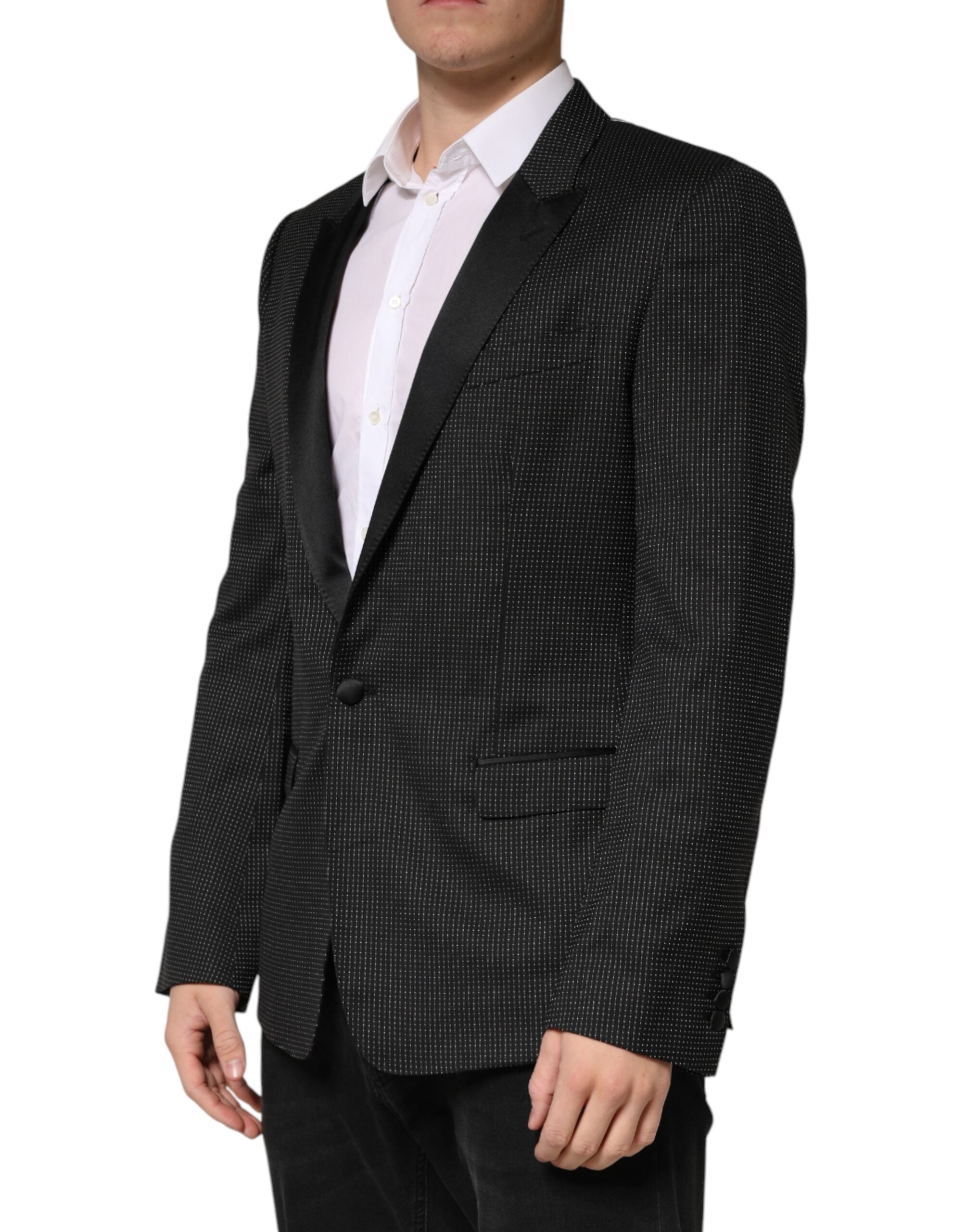 Dolce & Gabbana Black Fantasy Single Breasted Jacket Blazer - Luxe Marca