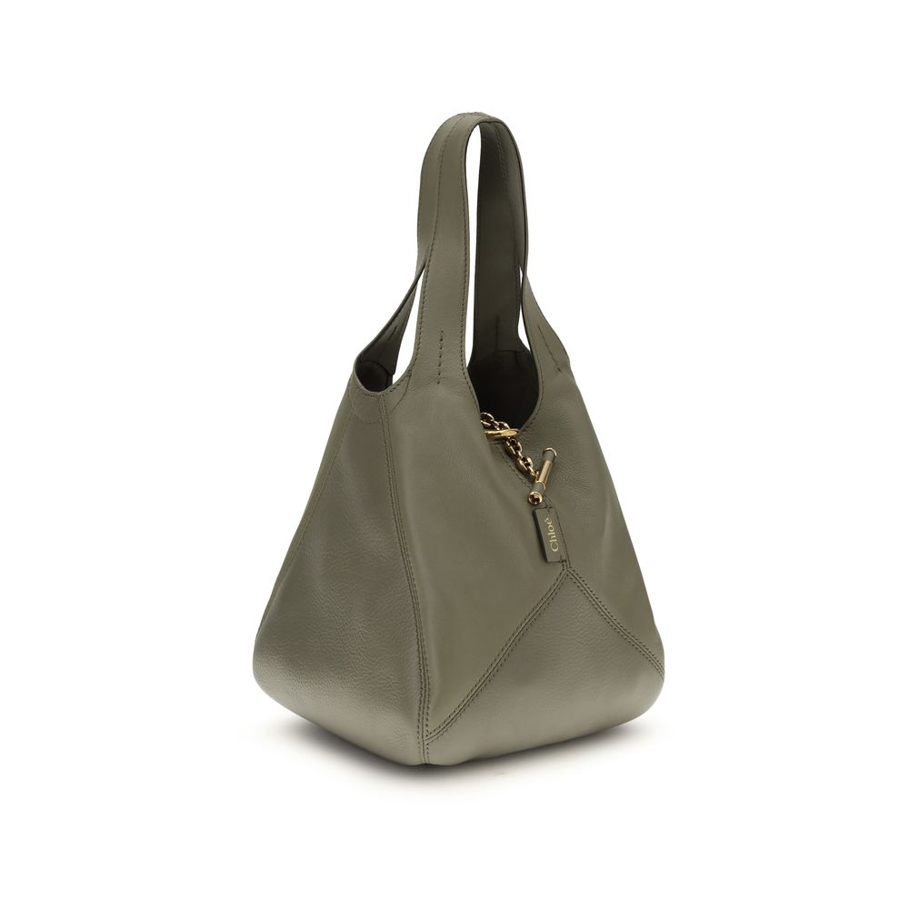 Chloé Bicolor Buffalo Leather Shoulder Bag