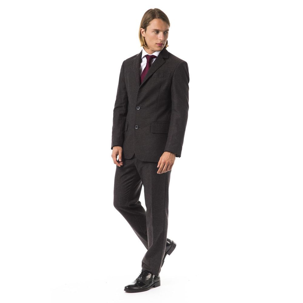 BYBLOS Brown Cotton Two-Piece Suit