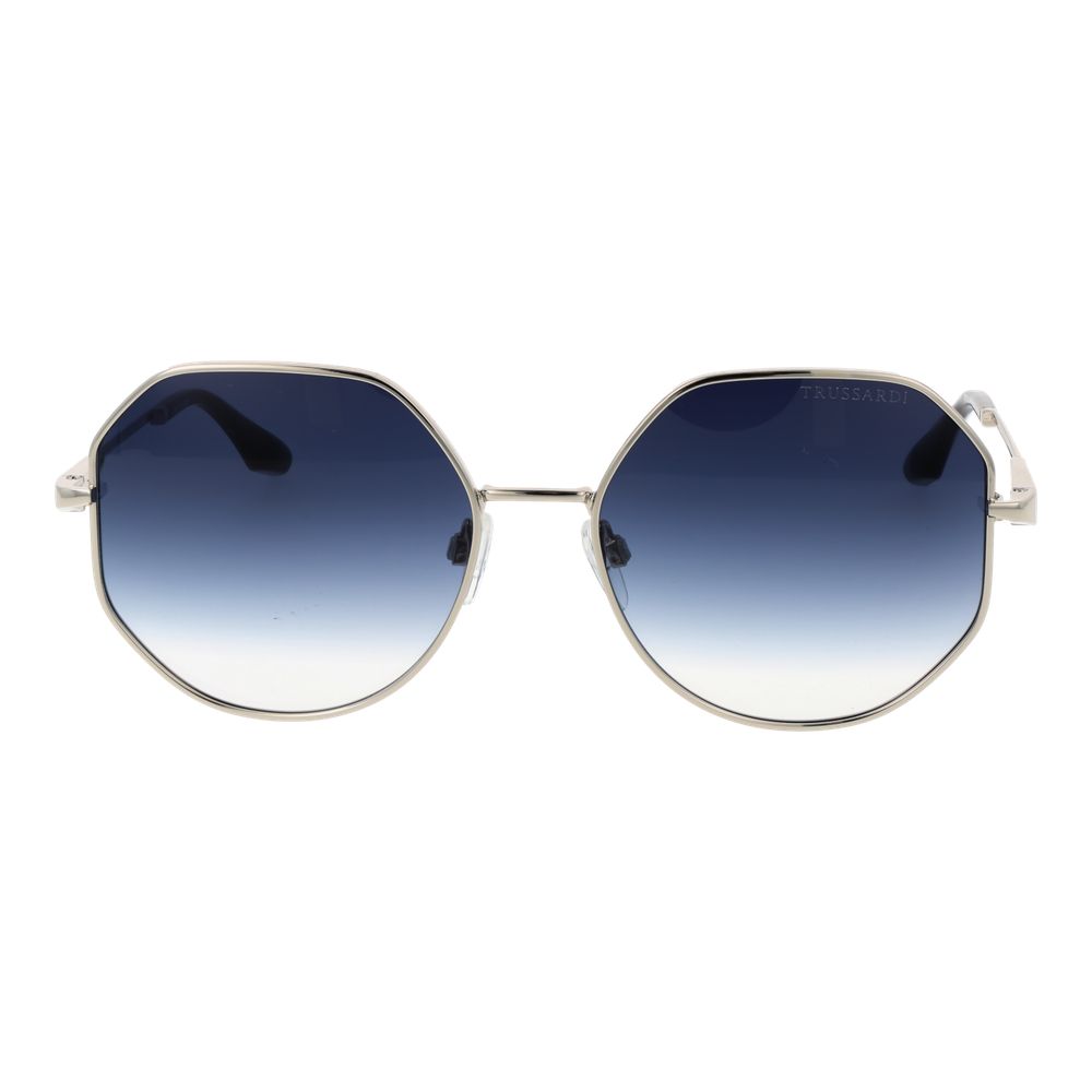 Trussardi Silver Metal Sunglasses
